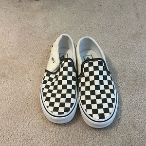 checkered vans, women’s size 7